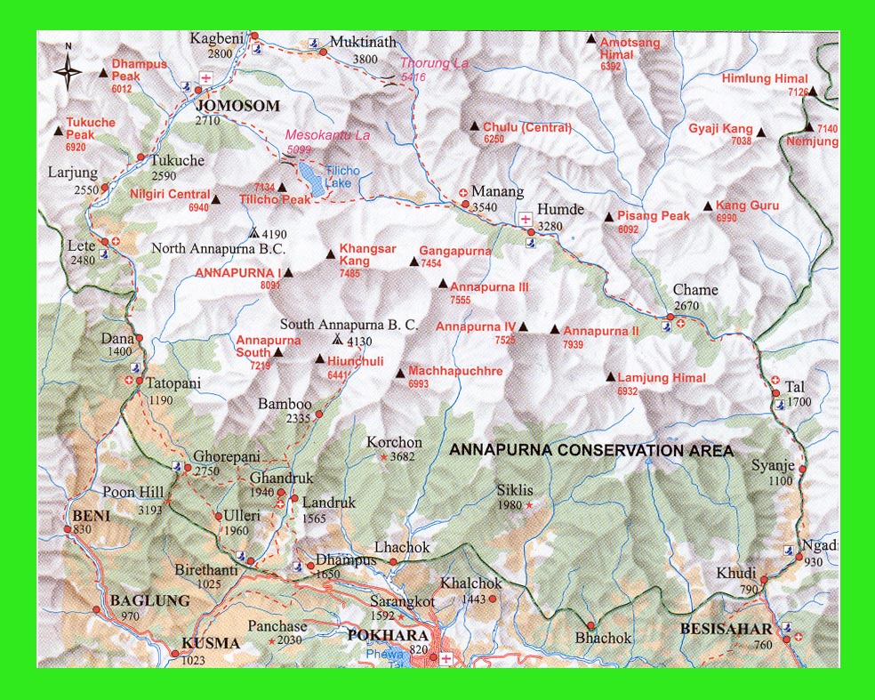 Annapurna map